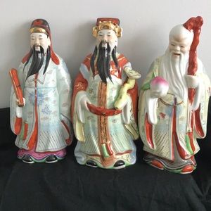 Fu, Lu, Shou Figurines